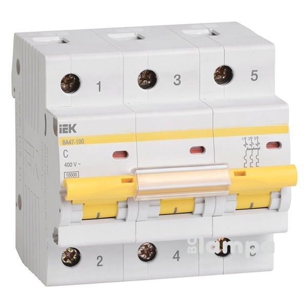 Автоматичний вимикач IEK BA47-100 3Р  63А С