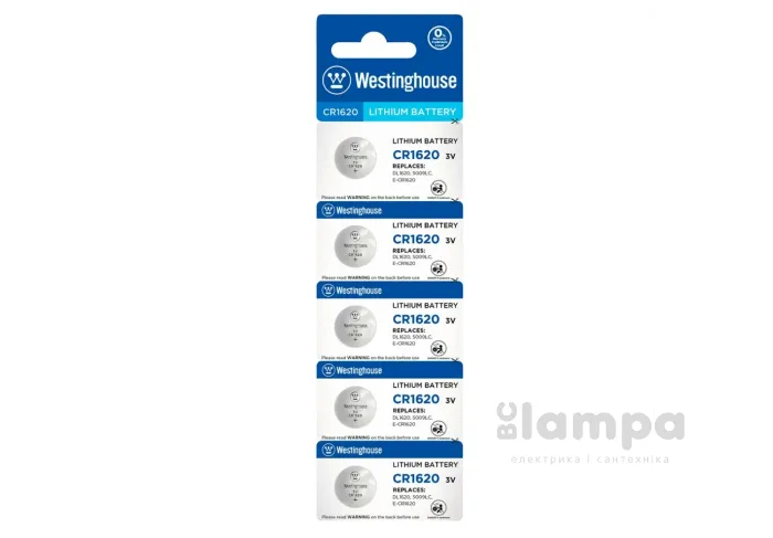 Батарейка CR1620 WESTINGHOUSE