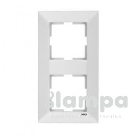 Рамка Біла 2- на вертикальна Viko Meridian (90979022)