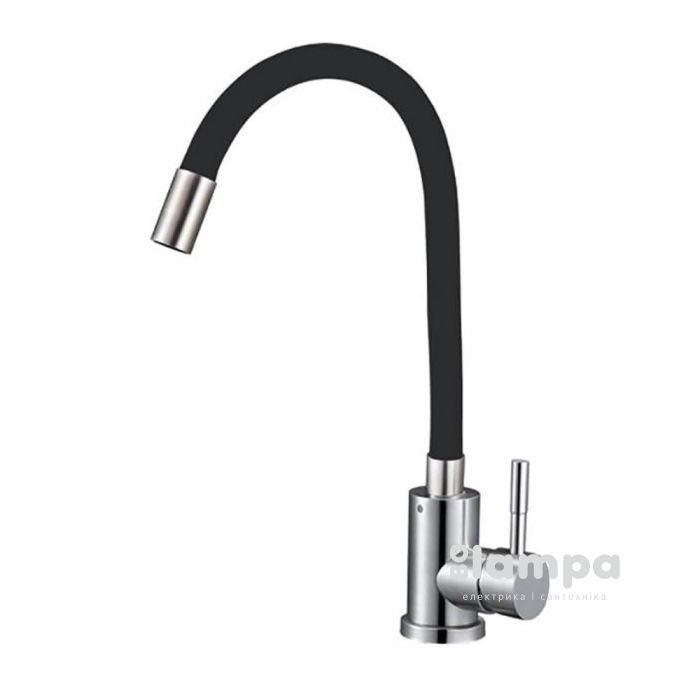 Смеситель SOLONE кухня боковая EZA4-F090KB черный, гибкий излив (2524)