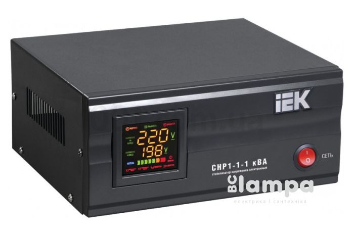 Стабілізатор напруги СНР1-1 1кВА електронний стаціонарний ІЕК (IVS21-1-01000)