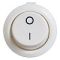 Перемикач клавішний KCD5-2-101 3А/220В WH/WH Ø16mm (A0140040131)