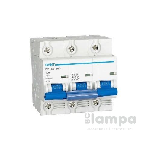 Автоматичний вимикач CHINT DZ158-125 3р C100А