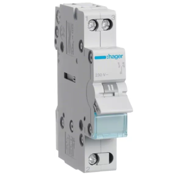 РПМ (перекидний рубильник модульний Din) 1Р 25А 1-0-2 HAGER (SFT125)