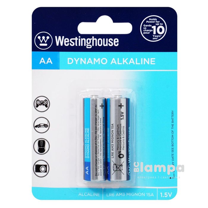 Батарейка WESTINGHOUSE Dynamo alkaline ААА LR03 (LR03-SP4)