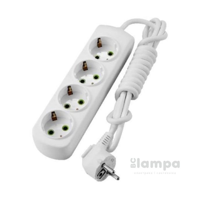 Подовжувач 4гн.  2м  з/к LEZARD LETITIA (721-0402-401)