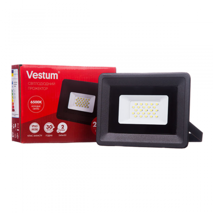 Прожектор VESTUM LED  20W 6500K IP65 1800Lm 185-265V (1-VS-3002)