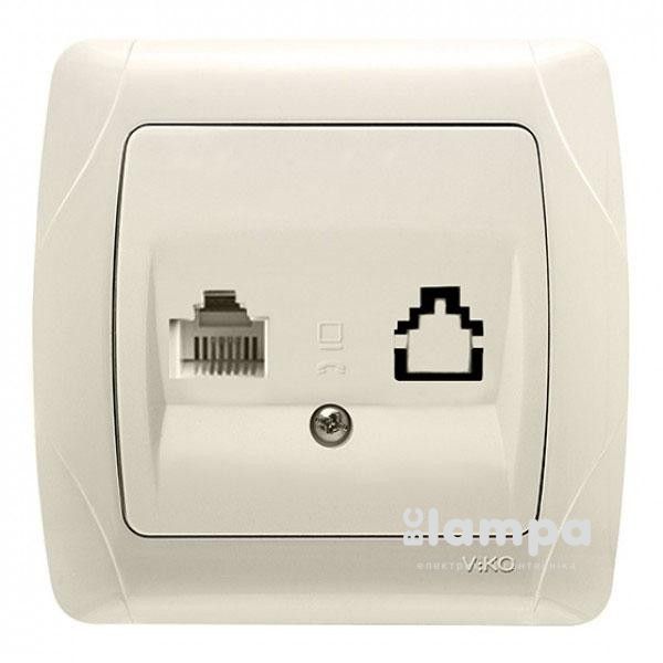 Розетка крем PC (RJ 45) VIKO CARMEN (90562032)