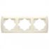 Рамка крем 3-я горизонтальная VIKO CARMEN (90572103)