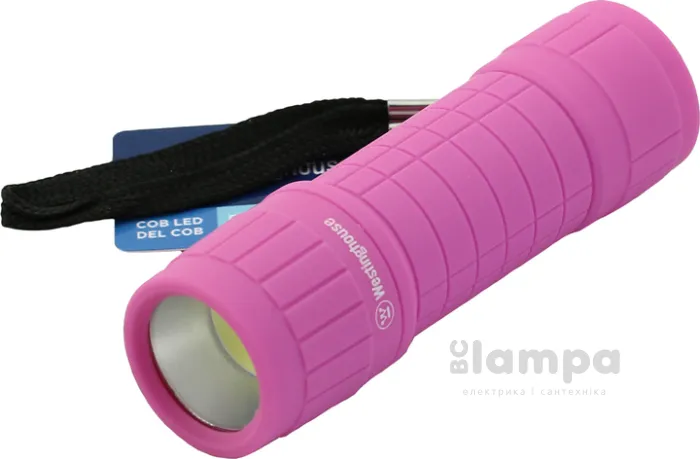 Фонарик WESTINGHOUSE  3W COB LED WF87 + 3*AAA LR03  в комплекті рожевий (WF87-3R03PD16 pink)