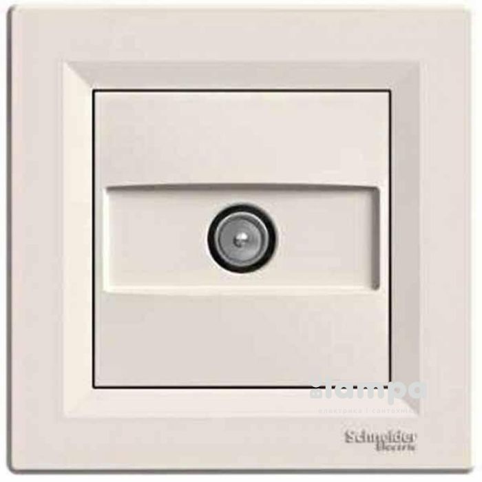 Schneider Electric Asfora крем розетка TV прохідна (EPH3200323)