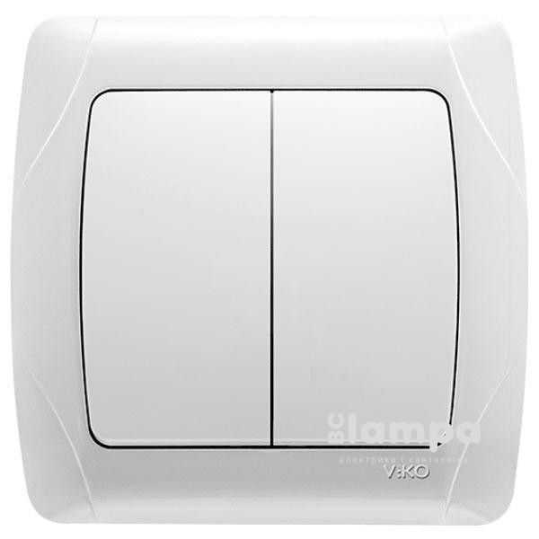 Выключатель белый 2 кл. VIKO CARMEN (90561002)