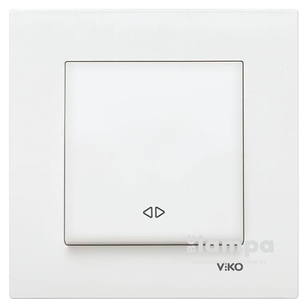 Вмикач Білий 1- кл. "#" реверсивний Karre VIKO (90960031)