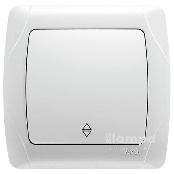 Выключатель белый 1 кл. проходной VIKO CARMEN (90561004)