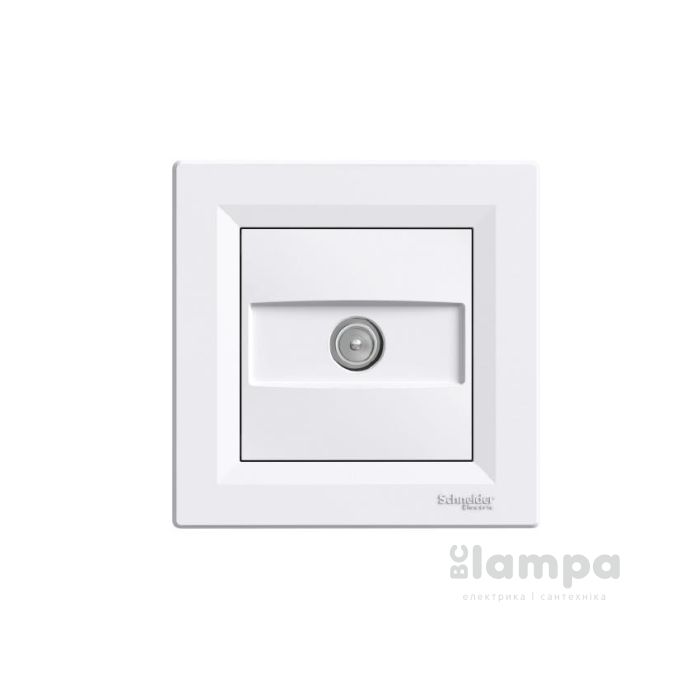 Schneider Electric Asfora біла розетка TV прохідна (EPH3200221)