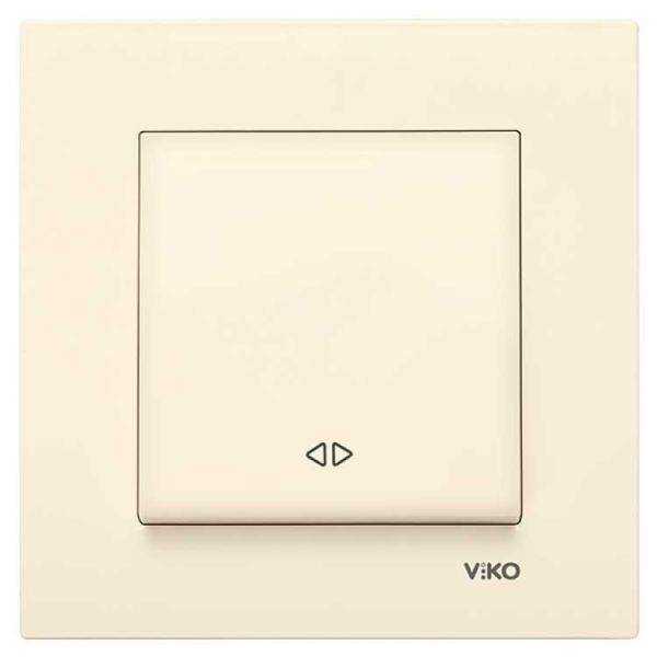 Вмикач Крем 1- кл. "#" реверсивний Karre VIKO (90960131)