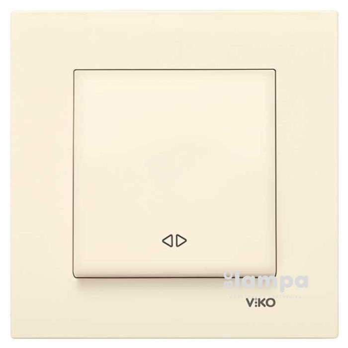 Вмикач Крем 1- кл. "#" реверсивний Karre VIKO (90960131)