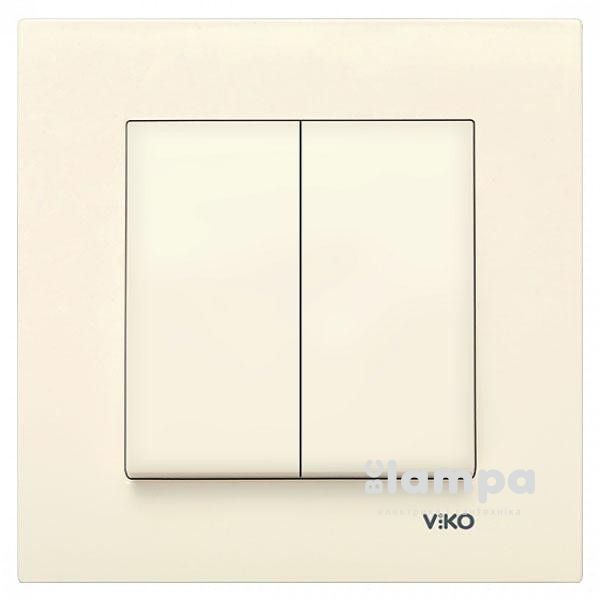 Вмикач Крем 2- кл. Karre VIKO (90960102)