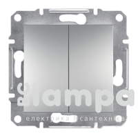 Schneider Electric Asfora сталь перемикач 2 кл. прохідний (ЕРН0600162)