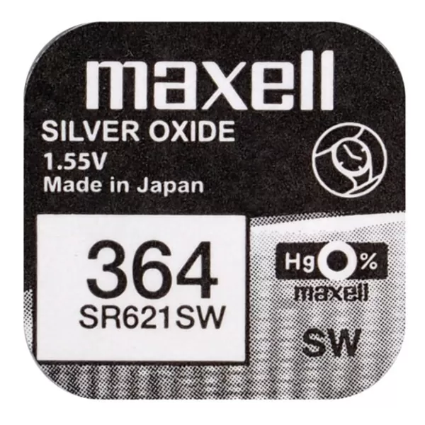 Батарейка AG01  MAXELL silver oxide   (SR621SW)