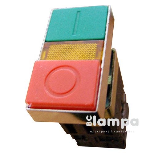 Кнопка АСКО XB2-BW8375 двойная с подсветкой "NO/NC Start-Stop" Ø22 (0140010024)