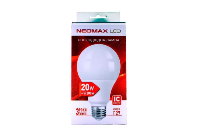 Лампа NEOMAX LED A80  20W 6000K E27 220V (NX20L)