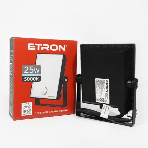 Прожектор ETRON Spotlight Power LED  25W 5000K з датчиком присутності  (1-ESP-224)