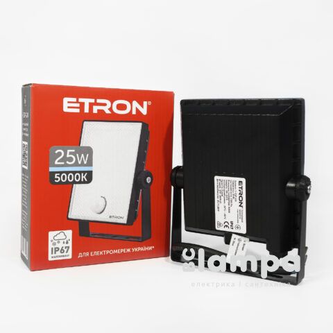 Прожектор ETRON Spotlight Power LED  25W 5000K з датчиком присутності  (1-ESP-224)
