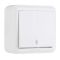 Вимикач 1-кл накл прохідний білий NILSON Unique (28111007)