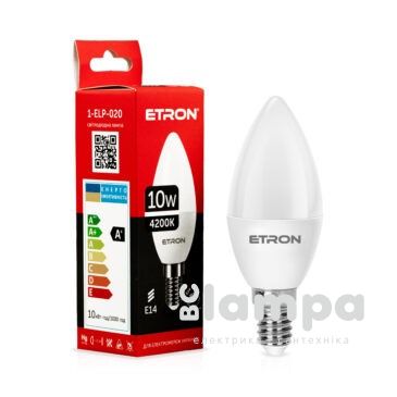 Лампа ETRON LED C37 10W 4200K E14 Light Power (1-ELP-020)