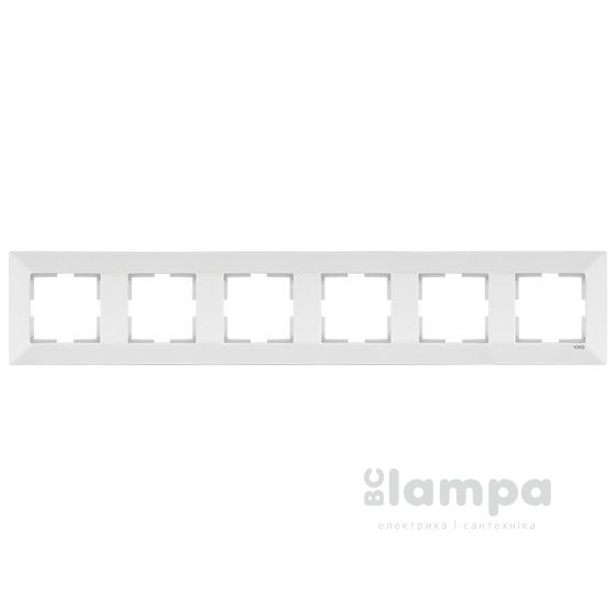 Рамка Біла 6- на горизонт Viko Meridian (90979006)
