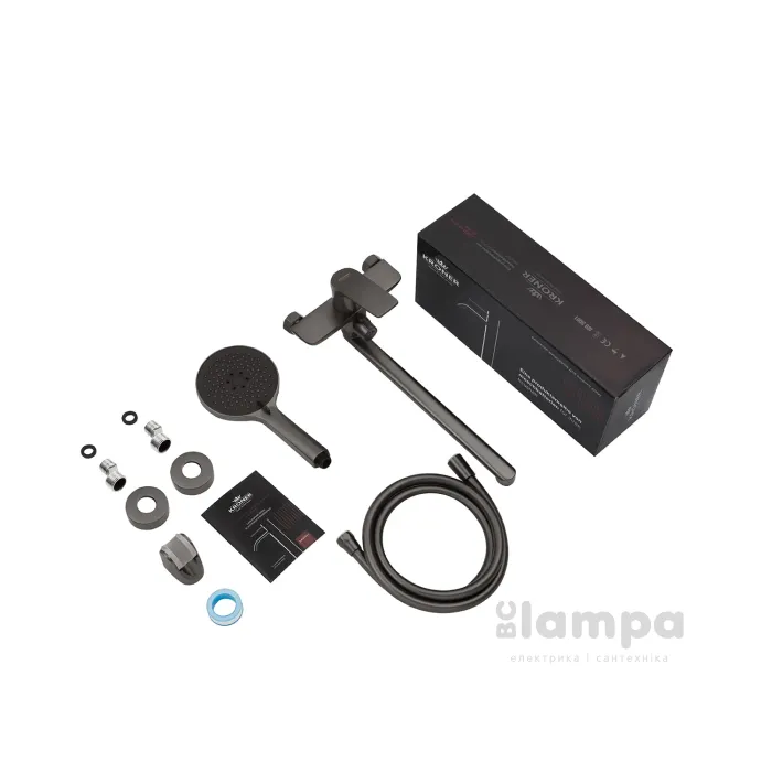 Змішувач KRONER ванна Graz-GRP070 довгий гусак (CV031334)