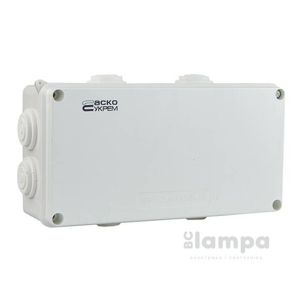 Розподільна коробка зовнішня 200*100*70 мм TY-RA ASKO (А0150170021) АВС