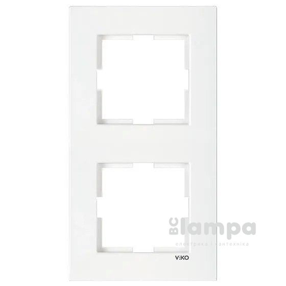 Рамка Біла 2- на вертікальна Karre VIKO (90960221)
