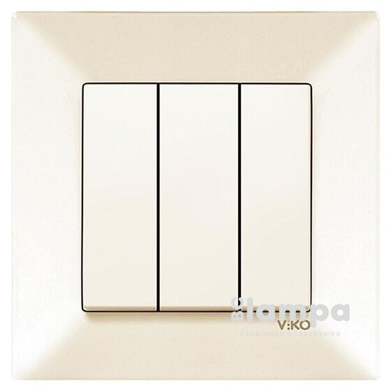 Вмикач Крем 2кл Viko Meridian (90970202)