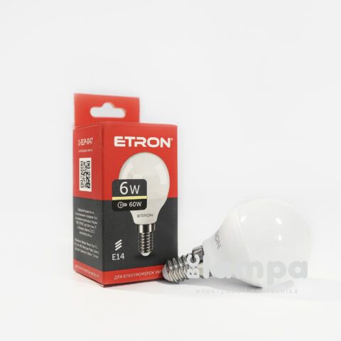 Лампа ETRON LED G45  6W 3000K E14 Light Power (1-ELP-047)