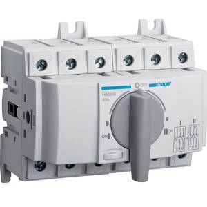 РПМ (перекидний рубильник модульний Din) 3Р 63А "1-0-2" до 35мм²  HAGER (HIM306) (141709)