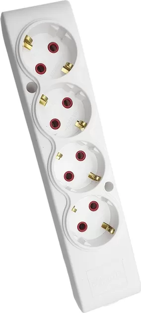 Колодка  4 гн. з з/к TECCO біла (102 401 00)