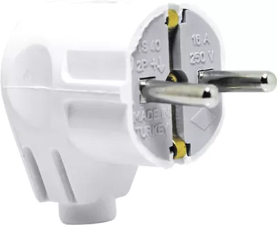 Вилка з з/к кутова TECCO біла (TA 2005)