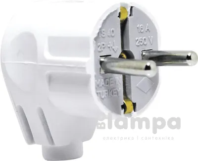 Вилка з з/к кутова TECCO біла (TA 2005)