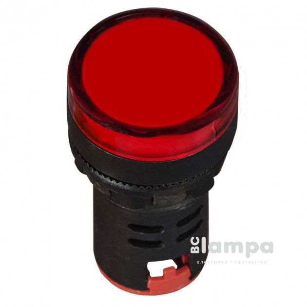 Арматура светосигнальная AD22-22DS красная 12V  plastic (0140030163)