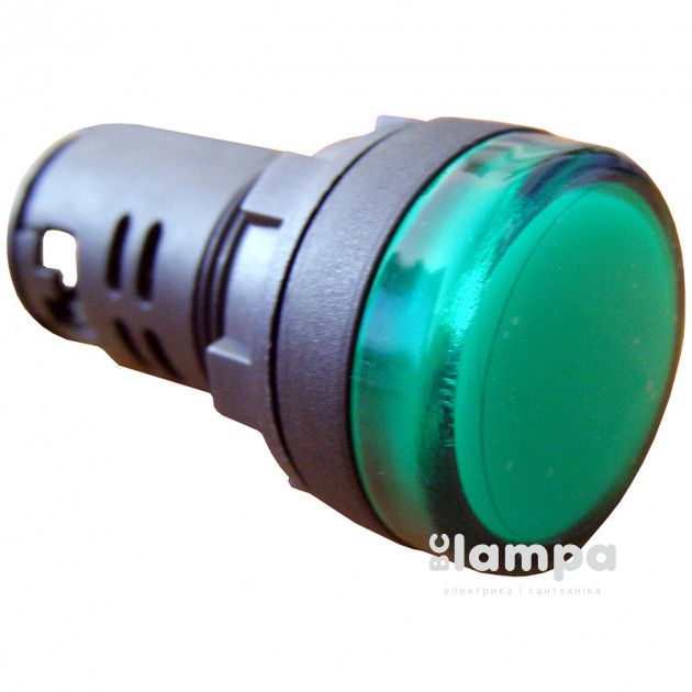 Арматура светосигнальная AD22-22DS зеленая  24V  plastic (090010007/0140030048)