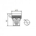 Арматура светосигнальная AD16-16DS красная 220V (A0140030050)