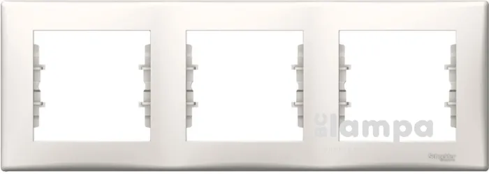 Рамка_SCHNEIDER_Sedna SDN5800523_3- ная горизонт. Слон.кость (10067605)