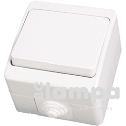 Вимикач 1кл білий  IP54 "Nemli" (07 11 101)