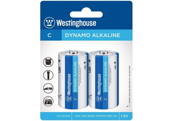 Батарейка WESTINGHOUSE Dynamo Alkaline D/LR20 (LR20-BP2) - ціна за1шт.
