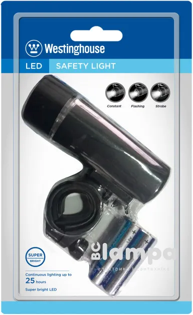 Ліхтарик WESTINGHOUSE  фара велосипедний 5W COB LED WF1509 (WF1509-4LR03BP)