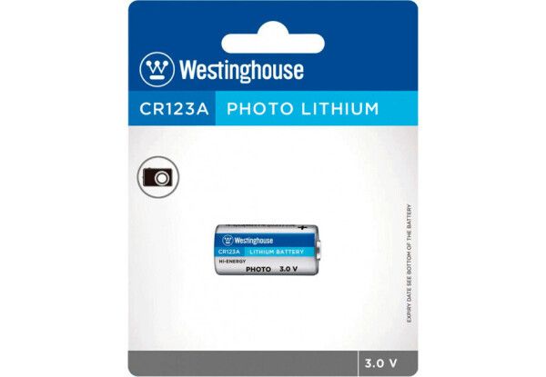 Батарейка WESTINGHOUSE Lithium CR123A-BP1 (R10) - ціна за1 шт.