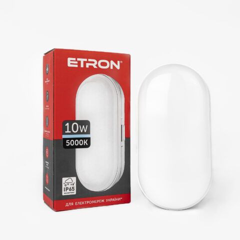 Світильник накладний ETRON LED 10W 5000K ellipse USD (1-ECP-503-E)