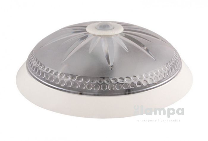 Светильник настенный ERKA 1149D 2*26W Е27 белый / прозрачный датчик движения IP20